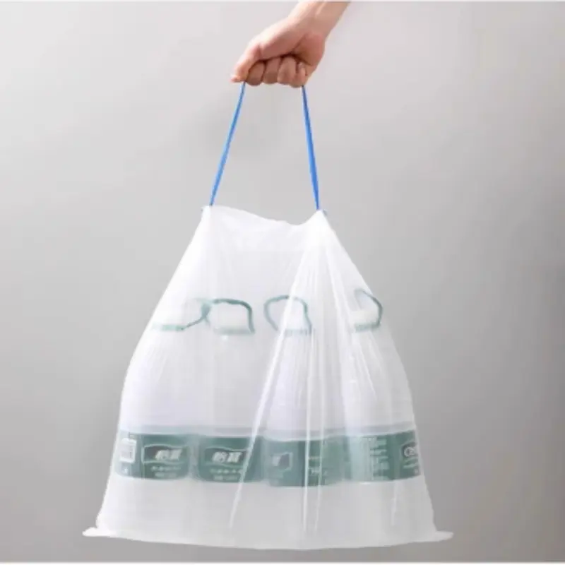 Drawstring Garbage Bag for House Use Factory Supply Thickened Drawstring Garbage Plastic Bag-1